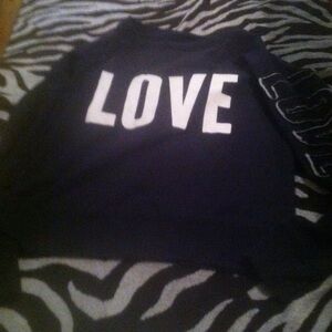 Kids Navy Blue LOVE Shirt
